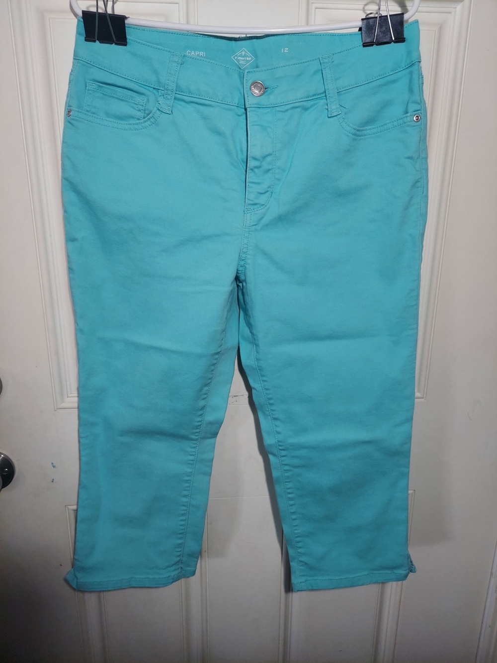 St. John's Bay Turquoise Spring Capri Ankle Jeans